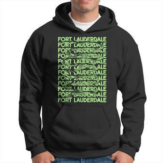 Fort Lauderdale Florida Vintage Psychedelic Hoodie | Mazezy
