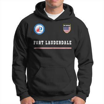 Fort Lauderdale SportsSoccer Jersey National Pride Gift Hoodie | Mazezy