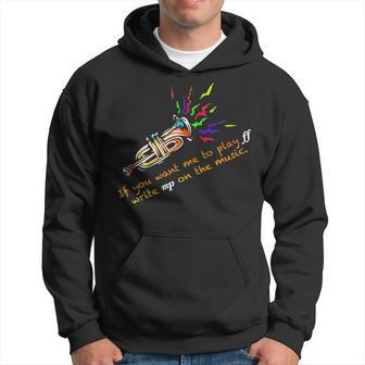Fortissimo Trumpet Coronet Baritone Musical T Hoodie | Mazezy