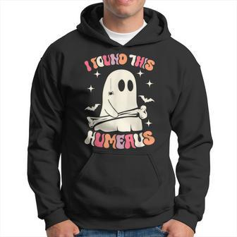 I Found This Humerus Ghost Spooky Season Halloween Hoodie - Seseable