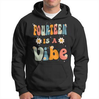 Fourn Is A Vibe 14Th Birthday Party 14 Year Old Kids Hoodie - Seseable