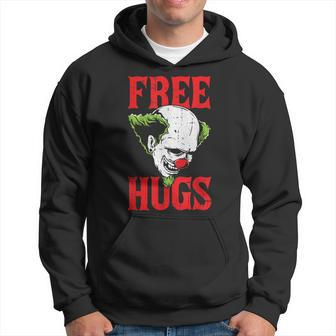 Free Hugs Clown Lazy Halloween Costume Scary Creepy Horror Hoodie | Mazezy DE