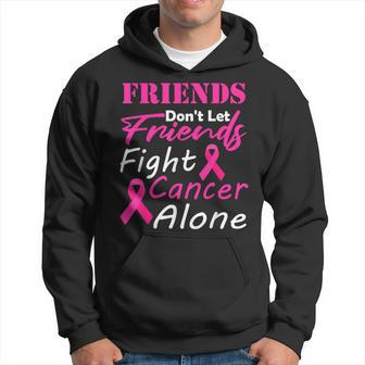 Friends Dont Let Friends Fight Cancer Alone Breast Cancer Hoodie | Mazezy