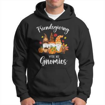 Friendsgiving With My Gnomies Thanksgiving Three Gnomes Hoodie - Thegiftio UK