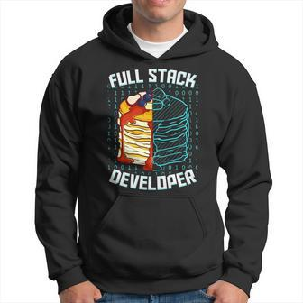 Full Stack Developer Pancake Web Coder Programmer Hoodie | Mazezy