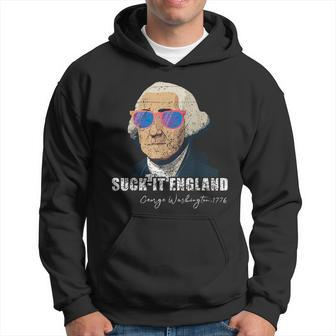 Funny 4Th Of July George Washington 1776 Suckit England 1776 Funny Gifts Hoodie | Mazezy