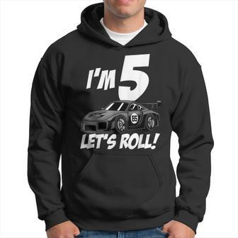 Funny 5Th Birthday Gift Boy Kid Race Car Driver 5 Years Old Driver Funny Gifts Hoodie | Mazezy