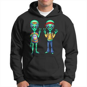 Alien Alien Lover Hippie Aliens Believe In Aliens Hoodie - Thegiftio UK