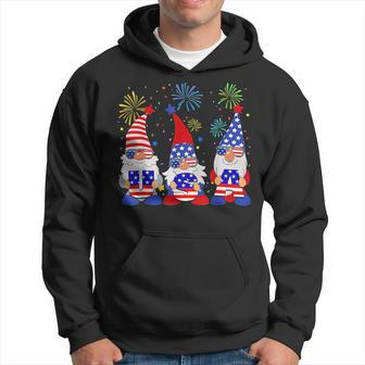 Funny American Gnomes Sunglasses Patriotic Usa 4Th Of July Hoodie | Mazezy