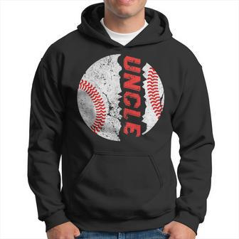 Funny Ball Uncle Softball Baseball Bday Graphic Fathers Day Hoodie | Mazezy