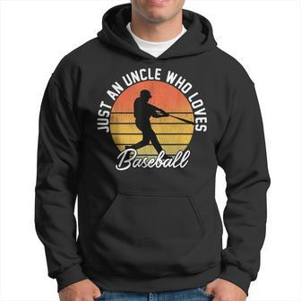 Funny Baseball Uncle Who Loves Baseball Hoodie | Mazezy