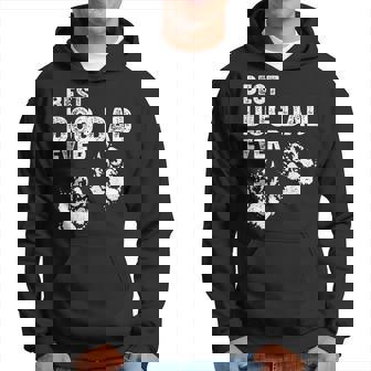 Funny Best Dog Dad Ever Cool Fathers Day Vintage Gift Men Hoodie - Seseable