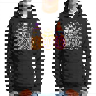 Boo Witch Sipders Pumpkins Happy Halloween Gnome Hoodie