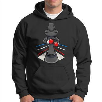 Funny Boxing Chess Piece Boxer Boxing Gloves King Hoodie - Monsterry UK