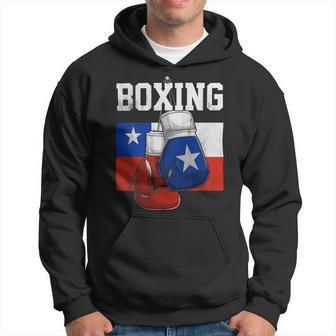 Funny Boxing Chilean Boxing Gloves Boxer Boxing Lover Chile Flag Hoodie - Monsterry UK