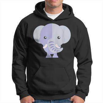 Funny Cartoon Animals Elephant Animals Funny Gifts Hoodie | Mazezy