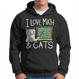 Cat Lover Math And Cat Math Lover Hoodie - Monsterry
