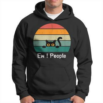Cat Saw People Cool Cat Ew People Hoodie | Mazezy UK