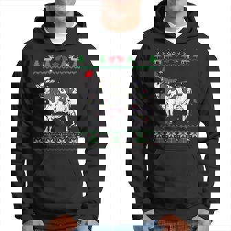 Cow Ugly Christmas Sweaters Hoodie - Thegiftio