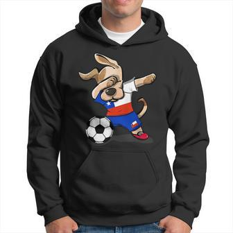 Dabbing Dog Chile Soccer Jersey Chilean Football Lover Hoodie | Mazezy CA