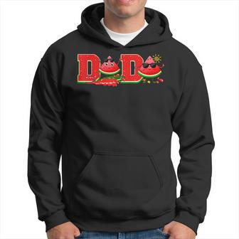 Funny Dada Family Matching Surfing Watermelon Summer Vibes Hoodie | Mazezy