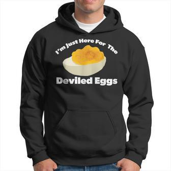 Deviled Eggs I'm Just Here For The Deviled Eggs Hoodie - Thegiftio UK