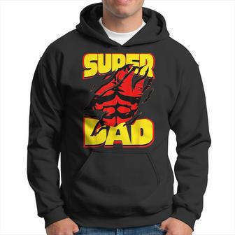Funny Fatherss Day Dads Birthday Super Dad Hero For Dad Hoodie | Mazezy UK