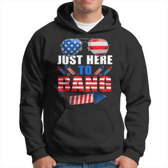 Funny Firework 4Th Of July Just Here To Bang Hoodie - Monsterry