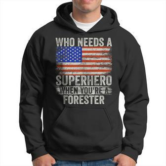 Forester Superhero Vintage For Dad Hoodie | Mazezy