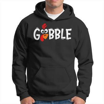 Giant Turkey Face Thanksgiving Gobble Holiday Family Hoodie - Monsterry AU