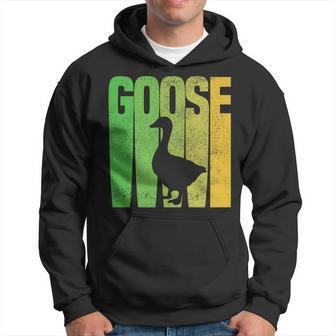 Funny Goose Designs For Kids Retro Grey Whisperer Farm Bird Hoodie | Mazezy