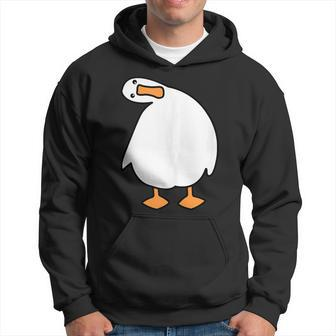 Funny Goose With Crazy Look Hoodie | Mazezy UK