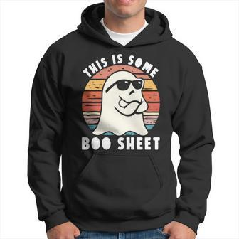 Halloween Boo Ghost This Is Some Boo Sheet Costume Hoodie | Mazezy