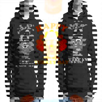 Happy Turkey Day Cute Little Pilgrim Hoodie | Mazezy