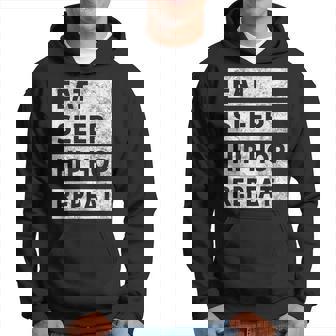 Hip Hop Eat Sleep Hip Hop Hoodie | Mazezy