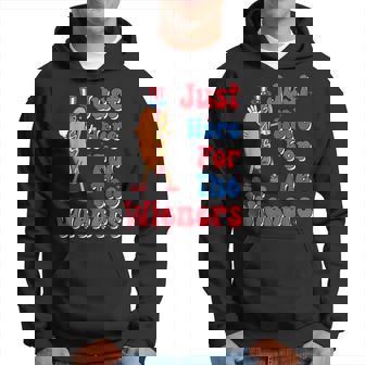 Funny Hot Dog Im Just Here For The Wieners 4Th Of July Hoodie | Mazezy