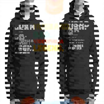 Husband Dad Videophilia Legend Vintage Retro Hoodie | Mazezy