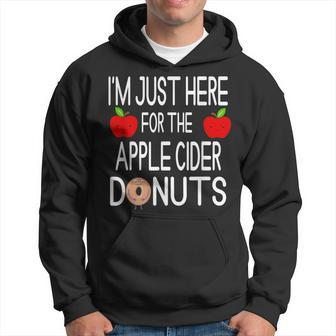 I'm Just Here For The Apple Cider Donuts Apple Picking Hoodie | Mazezy