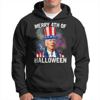 Funny Joe Biden 4Th Of July Merry 4Th Of Halloween Hoodie - Monsterry DE