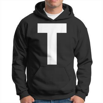 Letter T Green Groups Halloween Team Groups Costume Hoodie | Mazezy