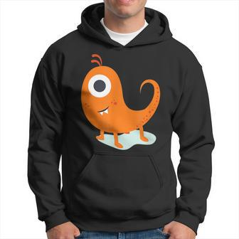 Funny Orange Scary Monster Hoodie | Mazezy