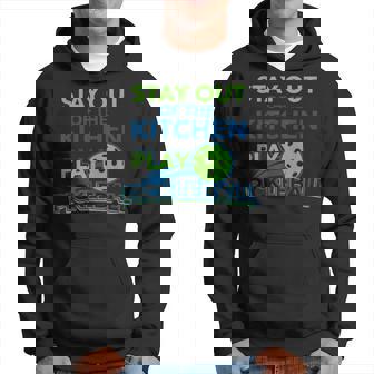 Funny Pickleball Lover - Stay Out Of Kitchen Play Pickleball Hoodie | Mazezy