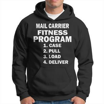 Postal Worker Mail Carrier Fitness Program Hoodie | Mazezy