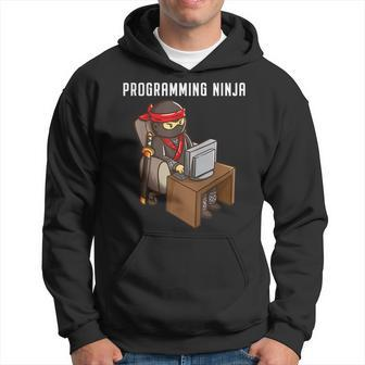 Programmer Ninja Programming Coding Nerd Boys Hoodie | Mazezy