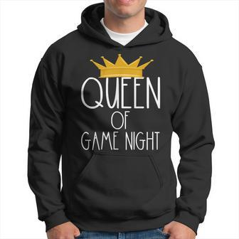Queen Of Game Night Card Games Boardgame Winner Crown Hoodie | Mazezy