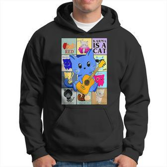 Retro Karma Is A Cat The Eras Cat Day Cat Owners Hoodie - Monsterry AU