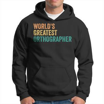 Speller World's Greatest Orthographer Study Spelling Hoodie | Mazezy