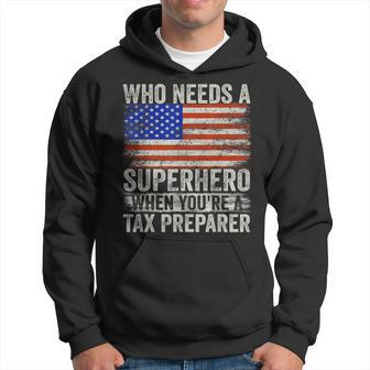 Tax Examiner Superhero Vintage For Dad Hoodie | Mazezy CA