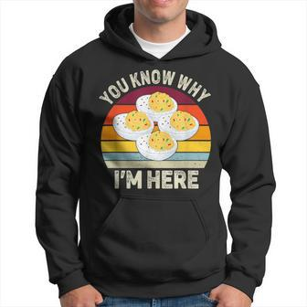 Thanksgiving Deviled Eggs You Know Why I'm Here Hoodie - Seseable
