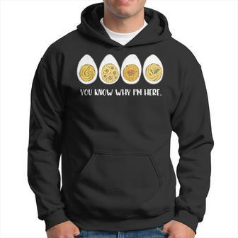 Thanksgiving Dinner Deviled Egg You Know Why Im Here Hoodie - Seseable